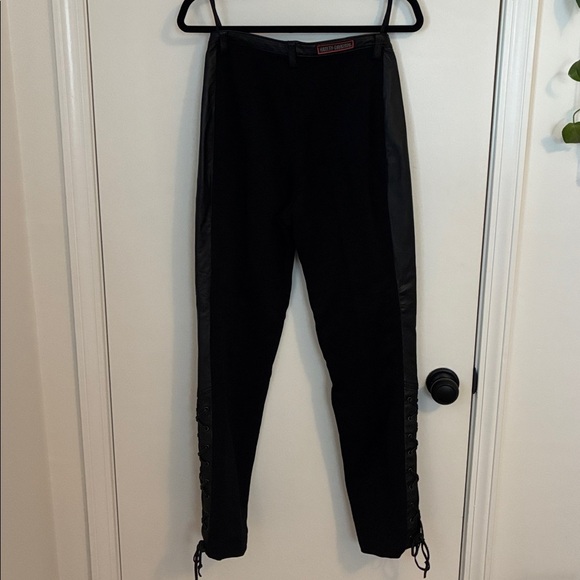 HARLEY DAVIDSON leather riding pants sz 6 As Is - Picture 4 of 6